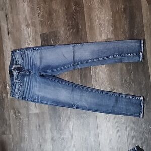 Womens Buckle Black skinny jeans